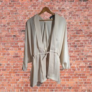 Front tie blouse
